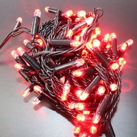 IP67 PVC-Kabel 10m 100LED Lichterketten Wettbewerbs fähiger Preis Warmweiß Rot Blau Gelb mit Weihnachten Schwarz Kabel enthalten