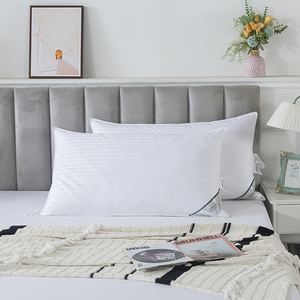 Oreillers en duvet <span class=keywords><strong>d</strong></span>'<span class=keywords><strong>oie</strong></span>-Collection Hôtel Oreillers en plumes Lot de 2 pour le dos, le ventre ou les dormeurs latéraux King Size - Product Image 5