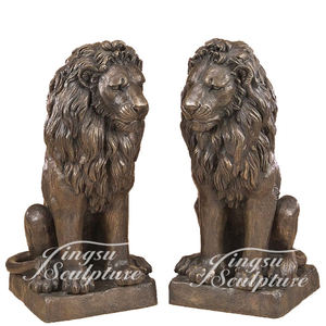 Décoration de façade de porte Taille personnalisée Bronze moulé 5mm d'épaisseur Bronze lion Statues - Product Image 4