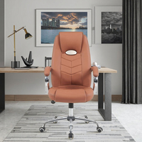 Dernière conception de chaise élévatrice ergonomique professionnelle de luxe chaise de bureau de patron en cuir confortable avec accoudoir
