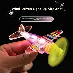 <span class=keywords><strong>Jouet</strong></span> <span class=keywords><strong>lumineux</strong></span> à énergie éolienne pour vélo/moto, design petit <span class=keywords><strong>avion</strong></span>, construction en métal et plastique - Product Image 2