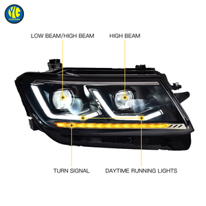 YU GUANG per Volkswagen <span class=keywords><strong>Tiguan</strong></span> L 2017 2018 2019 <span class=keywords><strong>2020</strong></span> 2021 faro anteriore aggiornamento luce anteriore faro DRL assemblaggio - Product Image 5