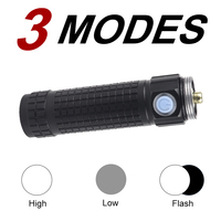 Lampe torche LED réglable étanche 3-en-1 ensemble de lampes de travail aimant rechargeable multifonction corps de lampe en alliage d'aluminium