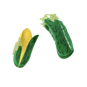 Pinzas <span class=keywords><strong>para</strong></span> el pelo bonitas con diseño <span class=keywords><strong>de</strong></span> vegetales (maíz y melón amargo), <span class=keywords><strong>de</strong></span> acetato <span class=keywords><strong>de</strong></span> lujo, tipo pinza <span class=keywords><strong>de</strong></span> tiburón, accesorios <span class=keywords><strong>para</strong></span> el <span class=keywords><strong>cabello</strong></span> <span class=keywords><strong>para</strong></span> mujer - Product Image 4