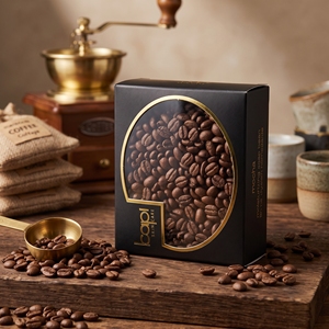Custom <b>Box</b> Finishing High End Kraft Paper <b>Gift</b> Boxes With Windows Wholesale Eco Friendly Display Boxes For <b>Coffee</b> Beans - Product Image 3