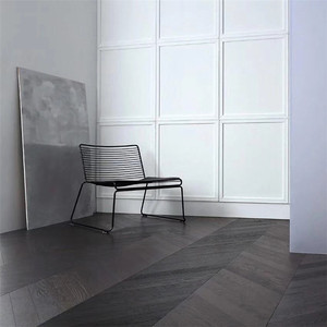 Chaud! Plancher en bois d'ingénierie en chêne européen noir et <span class=keywords><strong>gris</strong></span> prix bon marché plancher en chêne d'ingénierie chevron <span class=keywords><strong>parquet</strong></span> exquis - Product Image 6