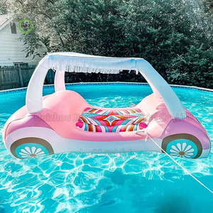 Xe Golf Bơm Hơi Sang Trọng Tùy Chỉnh Phao Bơi Mùa Hè-Bơm Hơi Đất Hoặc Nước Có Giá Đỡ Cốc Và Gối Tựa Đầu - Product Image 2