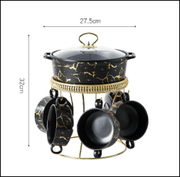 Vintage Knife Pattern Hat Bowls Plate Household Tableware Ceramic <b>Set</b> - Product Image 5