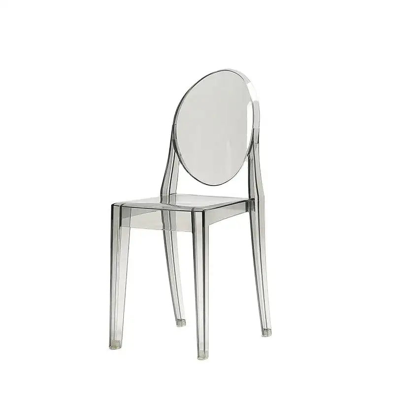 Di alta qualità in plastica trasparente in policarbonato impilabile senza braccioli colorato fantasma sedia da pranzo per mobili da pranzo sedie
