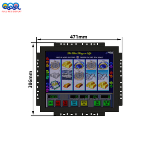 Kim loại POG Nồi của vàng màn hình cảm ứng <span class=keywords><strong>LCD</strong></span> cuộc sống của sang trọng WMS 550 chơi game màn hình với màu đen <span class=keywords><strong>bezel</strong></span> khung - Product Image 5