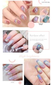 <span class=keywords><strong>Esmalte</strong></span> <span class=keywords><strong>de</strong></span> Uñas en Gel 9D Holográfico Láser Efecto Ojo <span class=keywords><strong>de</strong></span> Gato Arcoíris Magnético Galaxia UV Removible Colección <span class=keywords><strong>de</strong></span> Geles para Uñas Suministros para Uñas Venta al por Mayor OEM - Product Image 6