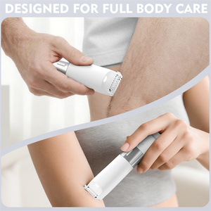 Tondeuse électrique 2-en-1 pour <span class=keywords><strong>femme</strong></span>, double tête, étanche, rechargeable, pour le corps et le <span class=keywords><strong>maillot</strong></span>, avec manuel en anglais - Product Image 2
