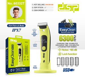 <span class=keywords><strong>Tondeuse</strong></span> à cheveux électrique multifonctionnelle DSP, vitesse de rotation de 5800 tr/min, accessoires complets pour la maison, les voyages et l'entretien personnel - Product Image 1
