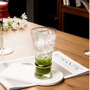 Verre à cocktail de luxe léger doré, verre digestif en cristal sans plomb avec taille dorée, coupe à <span class=keywords><strong>champagne</strong></span> - Product Image 5