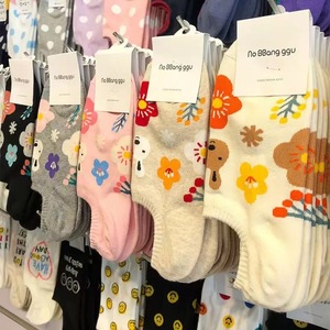 Chaussettes à imprimé floral rétro pour femmes, invisible, fille bon marché, haute qualité, fleur vintage, chaussettes courtes à la cheville, vente en gros, 2024, vente en gros - Product Image 6