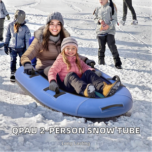 <span class=keywords><strong>Luge</strong></span> gonflable en toile premium pour <span class=keywords><strong>2</strong></span> personnes, poignées renforcées robustes, pour enfants et <span class=keywords><strong>adultes</strong></span>, jouet d'hiver pour l'extérieur, cadeau - Product Image 4