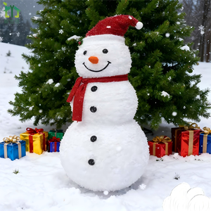 نموذج رجل الثلج الأمريكي التلسكوبي المصنوع من الحديد بطول 48 بوصة لعيد الميلاد، موديل YSJ-119 لترتيب الديكورات، رائج عبر الحدود - Product Image 3