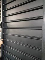 MINGLEI Cadre en aluminium résistant aux ouragans Fenêtres à persiennes fixes Fenêtres à persiennes en aluminium Fenêtres Jalousie