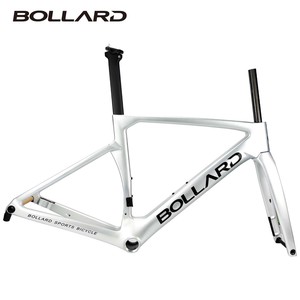Cadre de vélo de route Bollard R-ones Full Carbon T1000 Disc avec passage de câbles interne, EPS, module élevé, léger, fixation plate T47 R-ones - Product Image 2