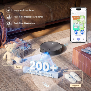 Custom Logo Household <b>Mop</b> Self Washing Drying Dock Water Camera Obstacle Avoidance Smart Robot Vacuum Cleaner - Product Image 2