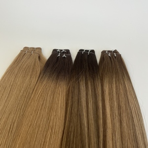 Extensions de cheveux vierges européennes Genius, teintes, double trame, fines, invisibles, à ruban adhésif, prêtes à être expédiées - Product Image 1