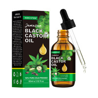 Serum Rambut Minyak Jarak Hitam Jamaika Bestseller Lintas Negara, Bebas Heksana, Extra Virgin 100% Murni, Cold-Pressed; Menutrisi Rambut Secara Mendalam