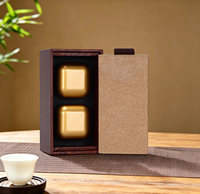 Boîte d'emballage pour thé noir, style souvenir, style chinois, forme rectangulaire, fabriquée en Chine, boîte cadeau vide pour compléments alimentaires