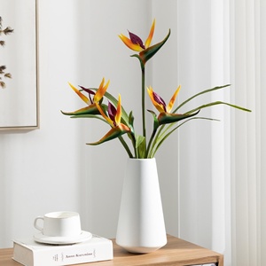 Piante Artificiali di Lusso Moderne, Uccelli del Paradiso <span class=keywords><strong>Verdi</strong></span>, Ignifughe ed Ecologiche, Decorazione per la Casa, Composizioni Floreali per Vasi - Product Image 5