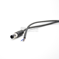 Cable Impermeable con Conector M8, Cable de 3 Pines Macho y Hembra, 2, 3, 4, 5, 6, 8 Pines, 1M