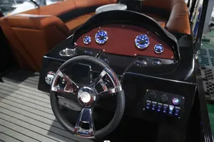 Bestseller Kin ocean Fiberglas Luxus Katamaran Ponton Boot mit Motor