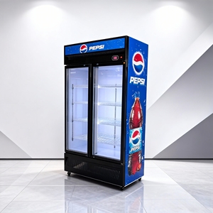 Refrigerador Comercial Personalizado al por Mayor de 300L, Refrigerador de <span class=keywords><strong>Cerveza</strong></span> con Puerta de Vidrio, Enfriador de Bebidas Energéticas - Product Image 4