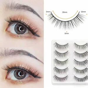 Pestañas Postizas para Cosplay de Influencers de Instagram Europeos y Americanos, Naturalmente Gruesas y Agrupadas, Estilo Chica Linda - Product Image 3