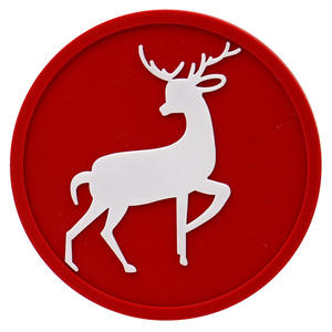 ロゴギフトカスタムソフトゴムPVCコースターカップマットクリスマスシリーズコースターODM/OEMドリンクビールコーヒーコースター - Product Image 6