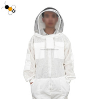Vêtements d'apiculture ventilés costume 3 couches maille coton abeille costume