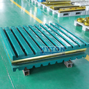 Placa de mandíbula movible de Mn18 + Cr26 Suit C140 C145 Piezas de desgaste de trituradora de mandíbula - Product Image 4