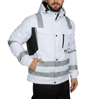 Chaqueta de Seguridad Reflectante de Alta Visibilidad, Ropa de Trabajo de Construcción, Chaqueta de Seguridad de Alta Visibilidad en Oferta, Chaqueta de Trabajo de Seguridad Reflectante de Invierno