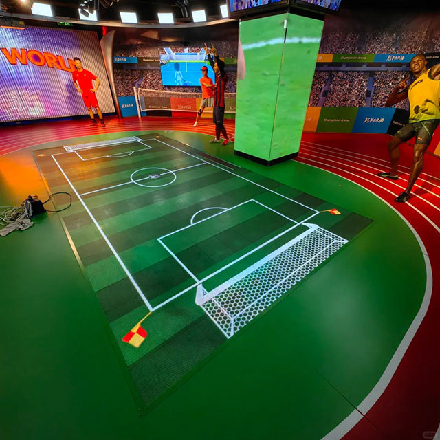 LED Floor Tile Display Electronic Sensing Interactive Video Floor Screen