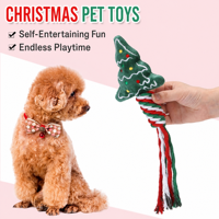 Jouets à mâcher pour chiens en corde de coton, motif Père Noël, thème Noël, mignons dessins animés, pour l'entraînement des chiens, fournitures transfrontalières pour animaux de compagnie