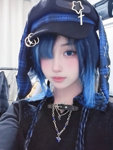 Perruque complète pour femme, style Lolita japonais, <span class=keywords><strong>cheveux</strong></span> courts simulés, couleur tendance, pour célébrités d'Internet - Product Image 6