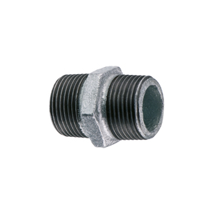 Raccordo filettato in acciaio zincato da 1 1/2 pollici per impianti idraulici e uso industriale - Product Image 1
