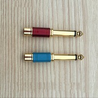 Connecteur audio mâle vers adaptateur RCA femelle, 6.35 pièces, Mono connecteur
