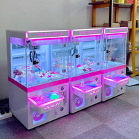 Mini Grúa de Juguete, Máquina de Agarrar Premios con Monedas, Equipo de Plástico para Centros Comerciales, Salas de Juegos y Arcades