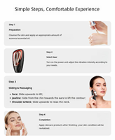 Masseur électrique Gua Sha à micro-courant rechargeable, planche de lifting facial, outil de nettoyage des méridiens, outil de beauté, vente en gros