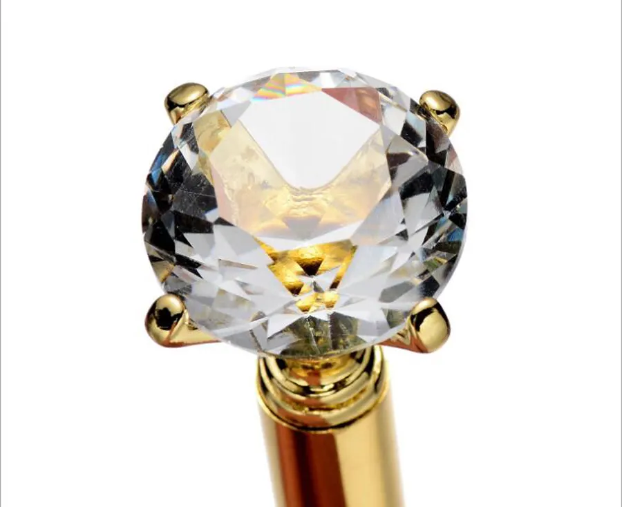 En forma de diamante superior logotipo personalizado Twister Metal Diamond Pen