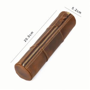 Custom Leather Pencil Case- Zipper <b>Pen</b> Sleeve Pouch with Carved Design-Multi-Purpose Office <b>Organizer</b> - Product Image 5