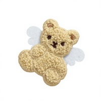 Patchs brodés en chenille à motifs animaux de dessin animé (Panda, Lapin, Ours) pour vêtements et chapeaux d'enfants, à coudre, personnalisation DIY
