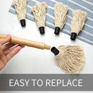 Brosse à badigeonner pour barbecue avec têtes interchangeables, manches en bois, en coton, pratique pour le miel, <span class=keywords><strong>les</strong></span> épices et l'huile - Product Image 2