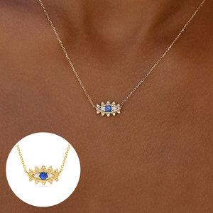 Collar Apilable con Colgante de Ojo de Demonio en Plata de Ley S925 CANNER, Joyería Chapada en Oro de 18k - Product Image 6
