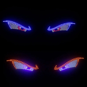 Nueva Lámpara LED de Matriz con Diseño de Ojo de Murciélago, Resistente al Agua, USB 12V 5W, Pantalla de Ojo de Diablo, Luz Decorativa para Auto, Camioneta, SUV - Product Image 3