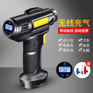 ปั๊มลมรถยนต์แบบพกพา หน้าจอดิจิตอล 120W 72V ปั๊มลมยางแบบกระบอกเดี่ยว พร้อมหน้าจอ LCD สำหรับจักรยานและยานพาหนะ - Product Image 2